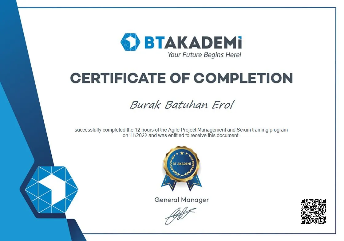 Burak Batuhan Erol  - Sertifika